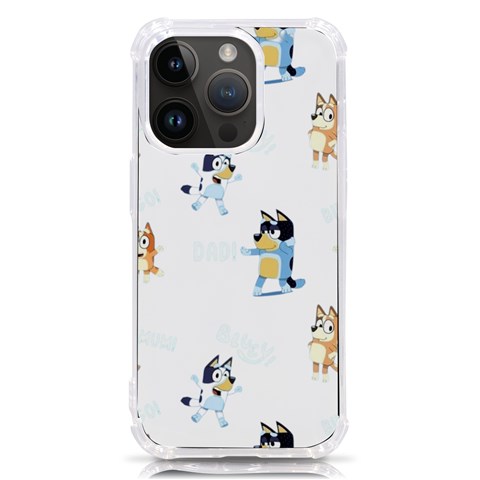 Bluey, Bluey merch, Bluey pattern, Bluey Bluey, bingo, Bluey design, bluey dog iPhone 14 Pro TPU UV Print Case from ArtsNow.com Front