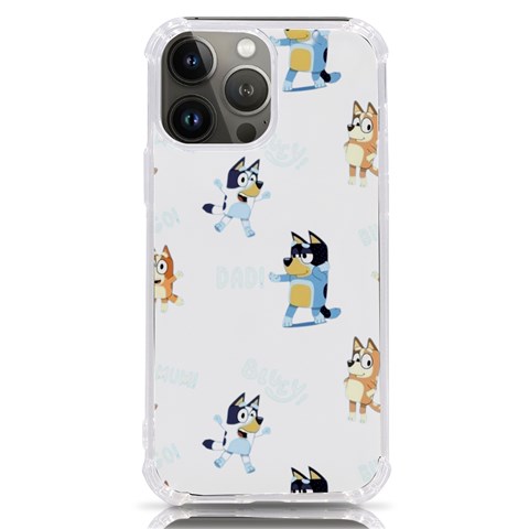 Bluey, Bluey merch, Bluey pattern, Bluey Bluey, bingo, Bluey design, bluey dog iPhone 13 Pro Max TPU UV Print Case from ArtsNow.com Front