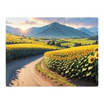 Sunflowers Flowers Nature 35  x 27  Two Sides Premium Plush Fleece Blanket (Mini)