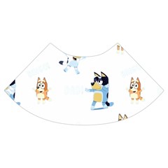Bluey, Bluey merch, Bluey pattern, Bluey Bluey, bingo, Bluey design, bluey dog Trumpet Sleeve Cropped Top from ArtsNow.com Cuff Left