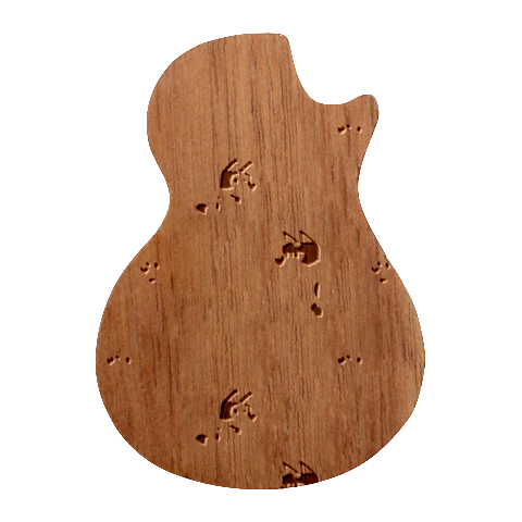 Bluey, Bluey merch, Bluey pattern, Bluey Bluey, bingo, Bluey design, bluey dog Guitar Shape Wood Guitar Pick Holder Case And Picks Set from ArtsNow.com Front