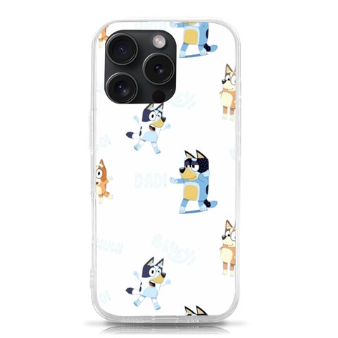 Bluey, Bluey merch, Bluey pattern, Bluey Bluey, bingo, Bluey design, bluey dog iPhone 15 Pro TPU UV Print Case from ArtsNow.com Front