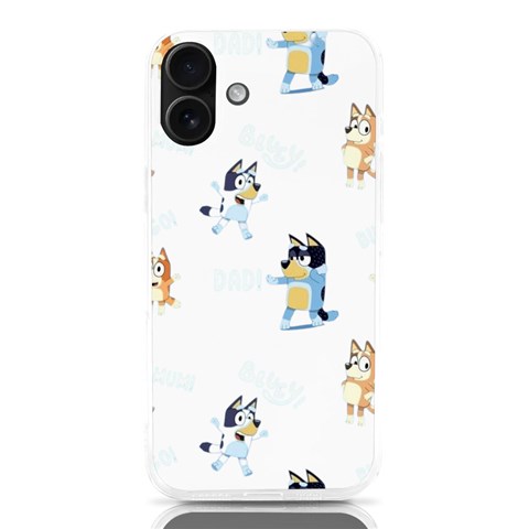 Bluey, Bluey merch, Bluey pattern, Bluey Bluey, bingo, Bluey design, bluey dog iPhone 16 Plus TPU UV Print Case from ArtsNow.com Front
