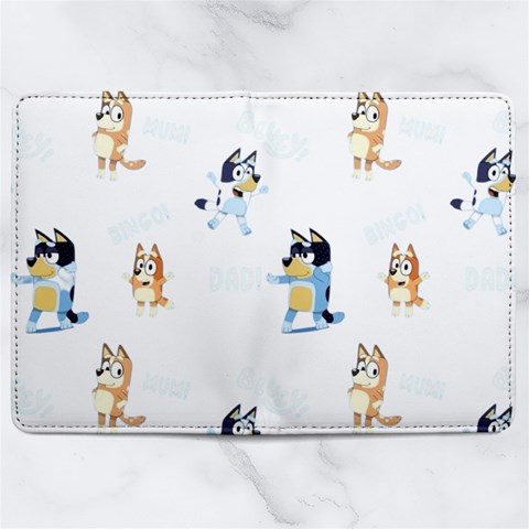 Bluey, Bluey merch, Bluey pattern, Bluey Bluey, bingo, Bluey design, bluey dog Microfiber PU Leather Passport Holder from ArtsNow.com Full