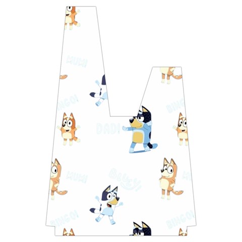 Bluey, Bluey merch, Bluey pattern, Bluey Bluey, bingo, Bluey design, bluey dog Japanese Wrist Knot Bag from ArtsNow.com Front