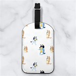 Bluey, Bluey merch, Bluey pattern, Bluey Bluey, bingo, Bluey design, bluey dog Nappa Leather Luggage Tag Rectangle Bluey, Bluey merch, Bluey pattern, Bluey Bluey, bingo, Bluey design, bluey dog Nappa Leather Luggage Tag Rectangle