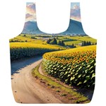 Sunflowers Flowers Nature Full Print Recycle Bag (XXL)