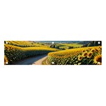 Sunflowers Flowers Nature Banner and Sign 4  x 1 