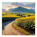 Sunflowers Flowers Nature Banner and Sign 4  x 4 