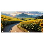 Sunflowers Flowers Nature Banner and Sign 8  x 4 