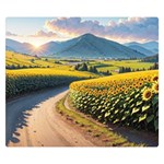 Sunflowers Flowers Nature 50  x 40  Premium Plush Fleece Blanket (Small)