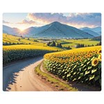 Sunflowers Flowers Nature 60  x 50  Premium Plush Fleece Blanket (Medium)