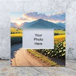 Sunflowers Flowers Nature White Box Photo Frame 4  x 6 
