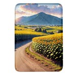 Sunflowers Flowers Nature Rectangular Glass Fridge Magnet (4 pack)