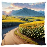 Sunflowers Flowers Nature 18  Baby Flannel Cushion Case (Two Sides)
