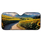 Sunflowers Flowers Nature Car Windshield Sunshade