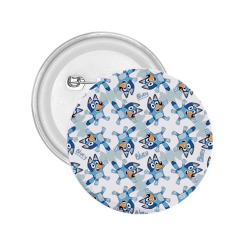 Bluey, Bluey merch, Bluey pattern, Bluey Bluey, bingo, Bluey design, bluey dog 2.25  Buttons from ArtsNow.com Front