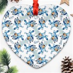 Bluey, Bluey merch, Bluey pattern, Bluey Bluey, bingo, Bluey design, bluey dog Ornament (Heart) Bluey, Bluey merch, Bluey pattern, Bluey Bluey, bingo, Bluey design, bluey dog Ornament (Heart)