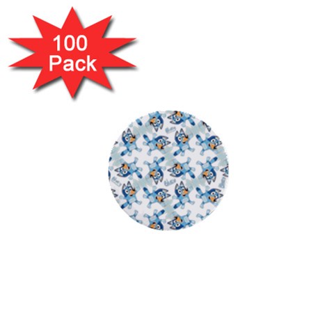 Bluey, Bluey merch, Bluey pattern, Bluey Bluey, bingo, Bluey design, bluey dog 1  Mini Buttons (100 pack)  from ArtsNow.com Front