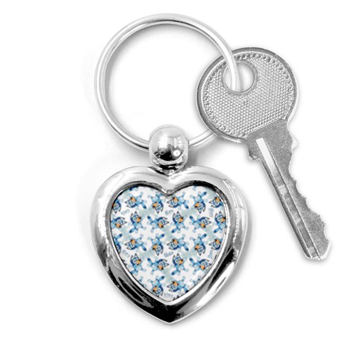 Bluey, Bluey merch, Bluey pattern, Bluey Bluey, bingo, Bluey design, bluey dog Key Chain (Heart) from ArtsNow.com Front