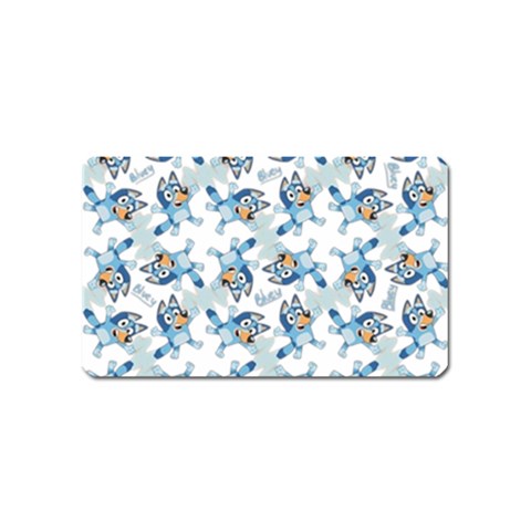 Bluey, Bluey merch, Bluey pattern, Bluey Bluey, bingo, Bluey design, bluey dog Magnet (Name Card) from ArtsNow.com Front