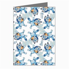 Bluey, Bluey merch, Bluey pattern, Bluey Bluey, bingo, Bluey design, bluey dog Greeting Card from ArtsNow.com Left