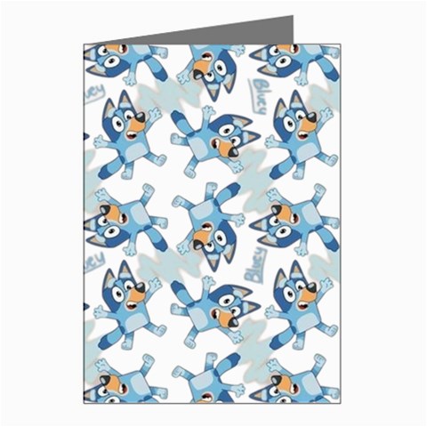 Bluey, Bluey merch, Bluey pattern, Bluey Bluey, bingo, Bluey design, bluey dog Greeting Cards (Pkg of 8) from ArtsNow.com Left