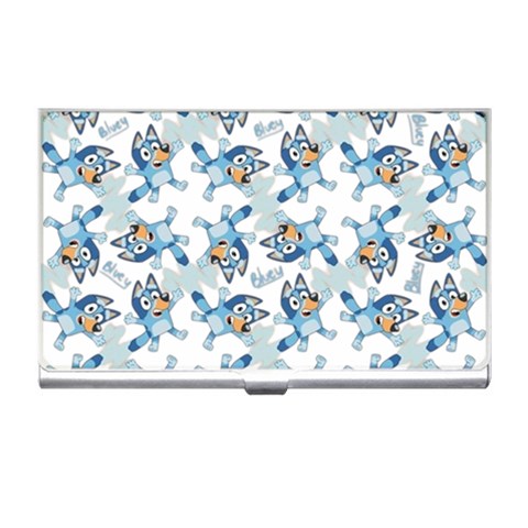 Bluey, Bluey merch, Bluey pattern, Bluey Bluey, bingo, Bluey design, bluey dog Business Card Holder from ArtsNow.com Front