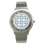 Bluey, Bluey merch, Bluey pattern, Bluey Bluey, bingo, Bluey design, bluey dog Stainless Steel Watch Bluey, Bluey merch, Bluey pattern, Bluey Bluey, bingo, Bluey design, bluey dog Stainless Steel Watch