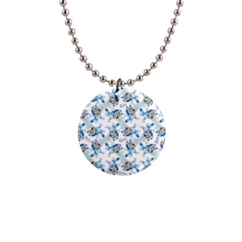 Bluey, Bluey merch, Bluey pattern, Bluey Bluey, bingo, Bluey design, bluey dog 1  Button Necklace from ArtsNow.com Front