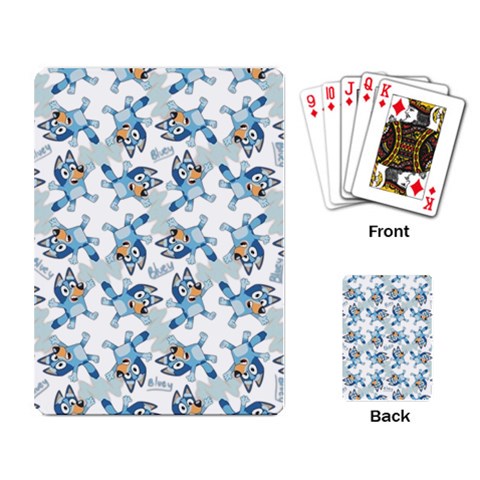 Bluey, Bluey merch, Bluey pattern, Bluey Bluey, bingo, Bluey design, bluey dog Playing Cards Single Design (Rectangle) from ArtsNow.com Back