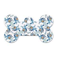Bluey, Bluey merch, Bluey pattern, Bluey Bluey, bingo, Bluey design, bluey dog Dog Tag Bone (Two Sides) from ArtsNow.com Front