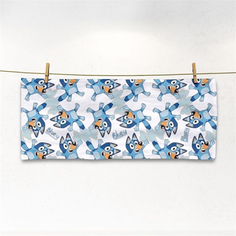 Bluey, Bluey merch, Bluey pattern, Bluey Bluey, bingo, Bluey design, bluey dog Hand Towel from ArtsNow.com Front