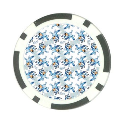 Bluey, Bluey merch, Bluey pattern, Bluey Bluey, bingo, Bluey design, bluey dog Poker Chip Card Guard (10 pack) from ArtsNow.com Front