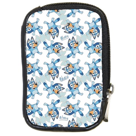 Bluey, Bluey merch, Bluey pattern, Bluey Bluey, bingo, Bluey design, bluey dog Compact Camera Leather Case from ArtsNow.com Front