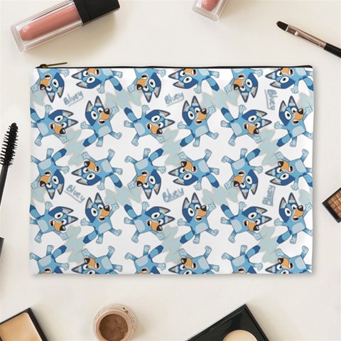 Bluey, Bluey merch, Bluey pattern, Bluey Bluey, bingo, Bluey design, bluey dog Cosmetic Bag (XL) from ArtsNow.com Front