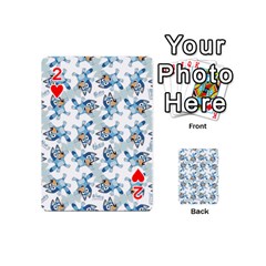 Bluey, Bluey merch, Bluey pattern, Bluey Bluey, bingo, Bluey design, bluey dog Playing Cards 54 Designs (Mini) from ArtsNow.com Front - Heart2
