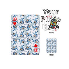 Bluey, Bluey merch, Bluey pattern, Bluey Bluey, bingo, Bluey design, bluey dog Playing Cards 54 Designs (Mini) from ArtsNow.com Front - Heart10