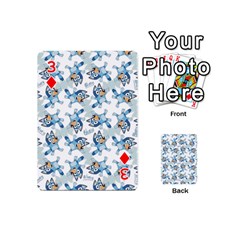 Bluey, Bluey merch, Bluey pattern, Bluey Bluey, bingo, Bluey design, bluey dog Playing Cards 54 Designs (Mini) from ArtsNow.com Front - Diamond3