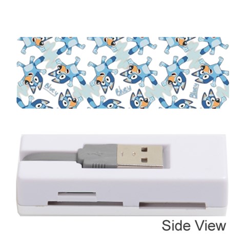 Bluey, Bluey merch, Bluey pattern, Bluey Bluey, bingo, Bluey design, bluey dog Memory Card Reader (Stick) from ArtsNow.com Front
