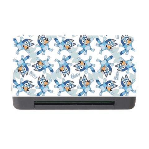 Bluey, Bluey merch, Bluey pattern, Bluey Bluey, bingo, Bluey design, bluey dog Memory Card Reader with CF from ArtsNow.com Front