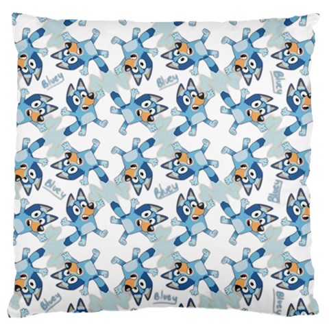 Bluey, Bluey merch, Bluey pattern, Bluey Bluey, bingo, Bluey design, bluey dog Large Cushion Case (One Side) from ArtsNow.com Front