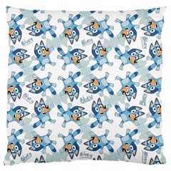 Bluey, Bluey merch, Bluey pattern, Bluey Bluey, bingo, Bluey design, bluey dog Large Cushion Case (Two Sides) from ArtsNow.com Back