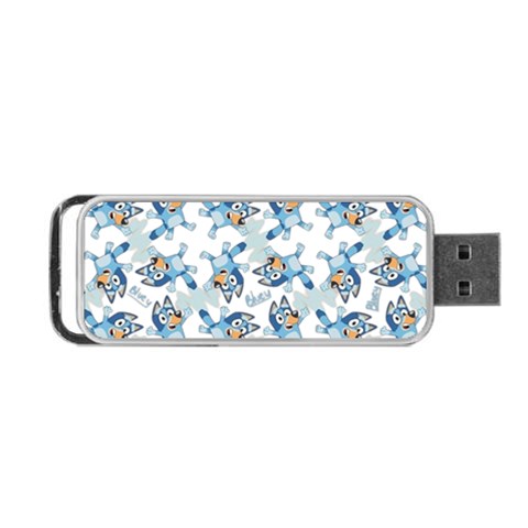 Bluey, Bluey merch, Bluey pattern, Bluey Bluey, bingo, Bluey design, bluey dog Portable USB Flash (One Side) from ArtsNow.com Front