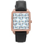 Bluey, Bluey merch, Bluey pattern, Bluey Bluey, bingo, Bluey design, bluey dog Rose Gold Leather Watch Bluey, Bluey merch, Bluey pattern, Bluey Bluey, bingo, Bluey design, bluey dog Rose Gold Leather Watch