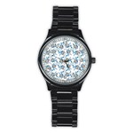 Bluey, Bluey merch, Bluey pattern, Bluey Bluey, bingo, Bluey design, bluey dog Stainless Steel Round Watch Bluey, Bluey merch, Bluey pattern, Bluey Bluey, bingo, Bluey design, bluey dog Stainless Steel Round Watch