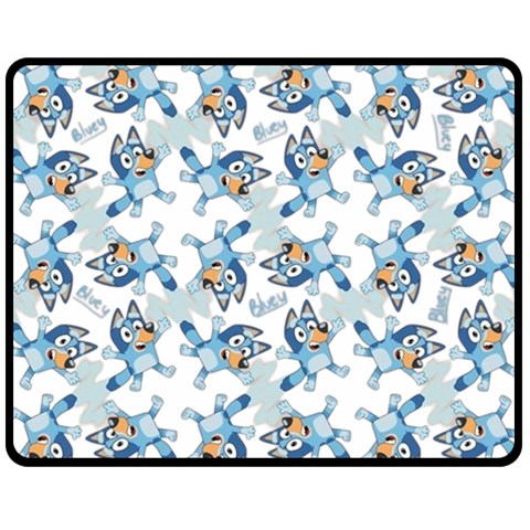 Bluey, Bluey merch, Bluey pattern, Bluey Bluey, bingo, Bluey design, bluey dog 60  x 50  Two Sides Fleece Blanket (Medium) from ArtsNow.com 58.8 x47.4  Blanket Front
