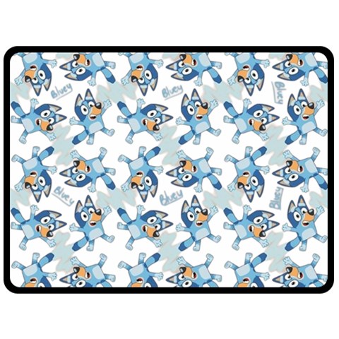 Bluey, Bluey merch, Bluey pattern, Bluey Bluey, bingo, Bluey design, bluey dog 80  x 56  Two Sides Fleece Blanket (Large) from ArtsNow.com 80 x60  Blanket Front