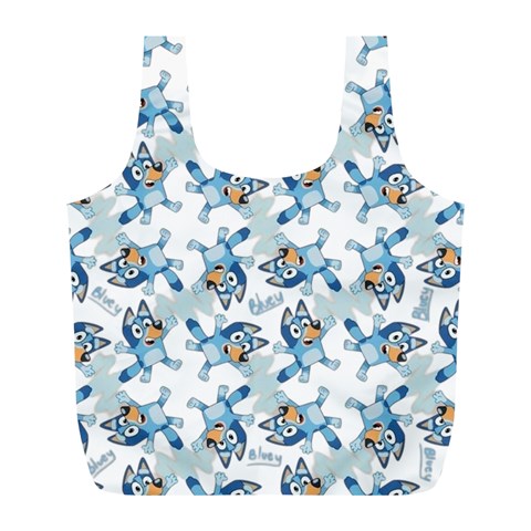 Bluey, Bluey merch, Bluey pattern, Bluey Bluey, bingo, Bluey design, bluey dog Full Print Recycle Bag (L) from ArtsNow.com Front
