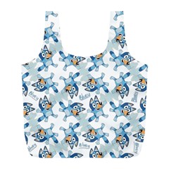Bluey, Bluey merch, Bluey pattern, Bluey Bluey, bingo, Bluey design, bluey dog Full Print Recycle Bag (L) from ArtsNow.com Back